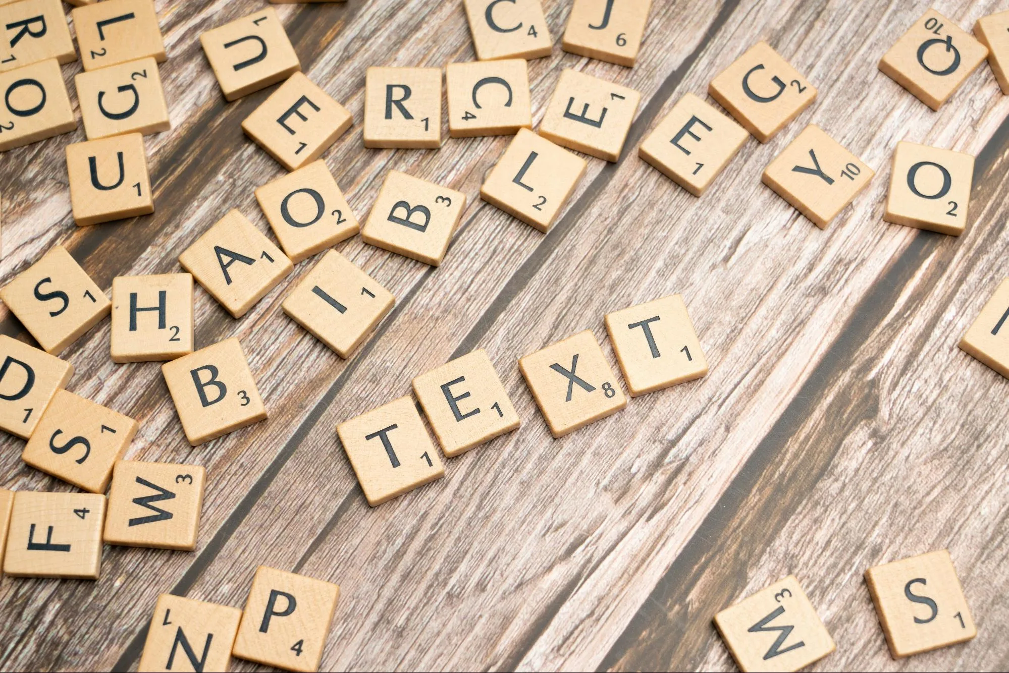Graphic showing efficient word choices and text layout strategies